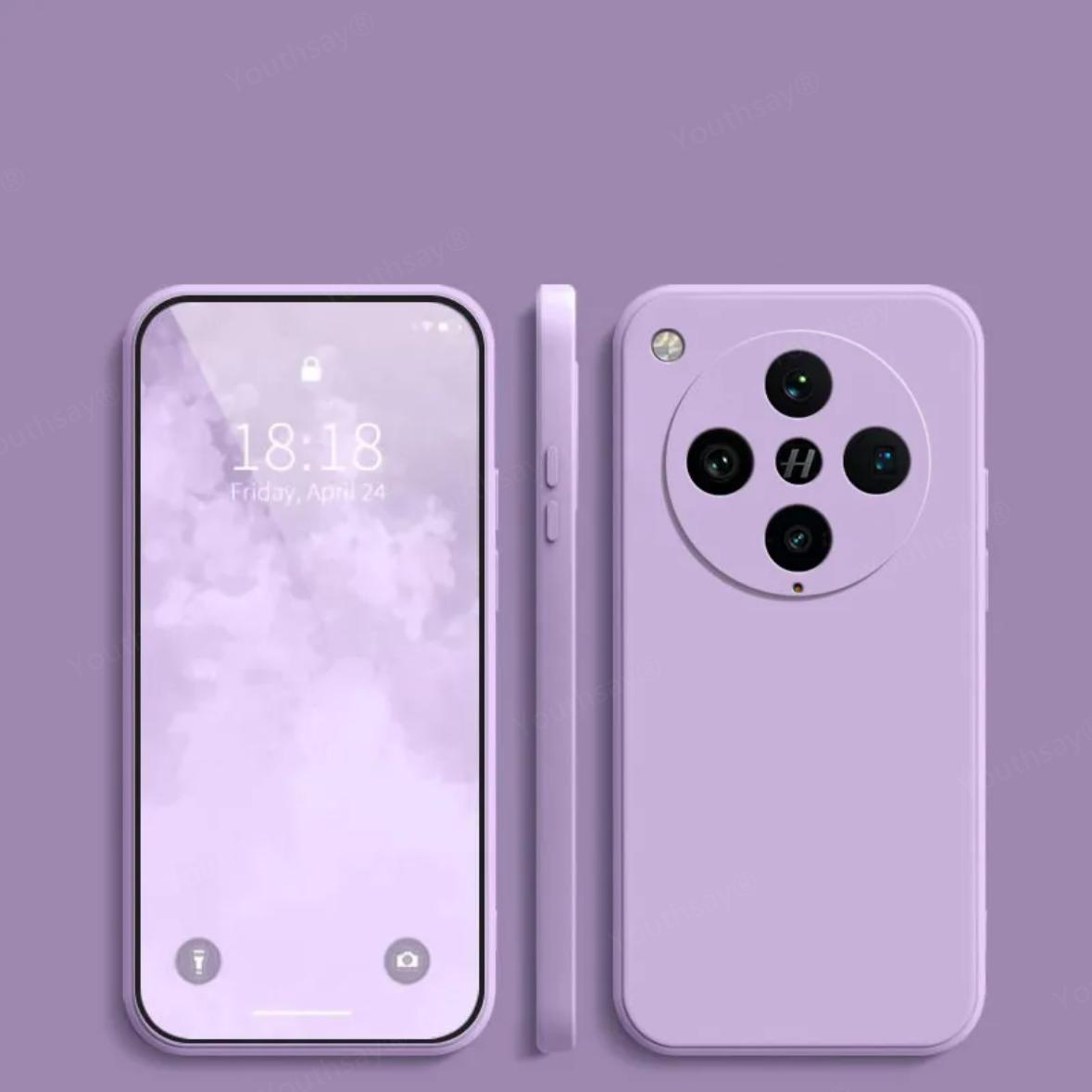 

Для OPPO Find X8 Pro X 8 X8pro Чехол-крышка Find X8Pro Бампер Жидкий Силиконовый Противоударный ТПУ Мягкий Чехол FindX8pro Candy Colors Матовый Чехол For Find X8 фиолетовый