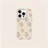 Elegant Lily Flower Pattern Lychee Texture Phone Case For iPhone 17 16 15 14 13 12 11 Pro Plus Max 17 Air X XR XS Silicone Cover