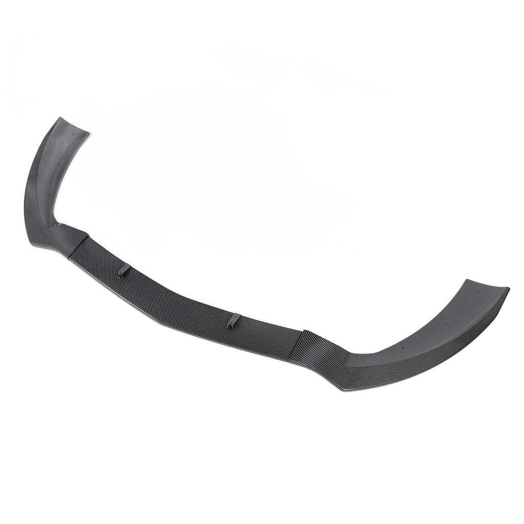 Front Bumper Lip Spoiler 3 Section Type Impact Resistant Upgrade Racing Look Bumper Lip Splitter Body Kit for CLA Class