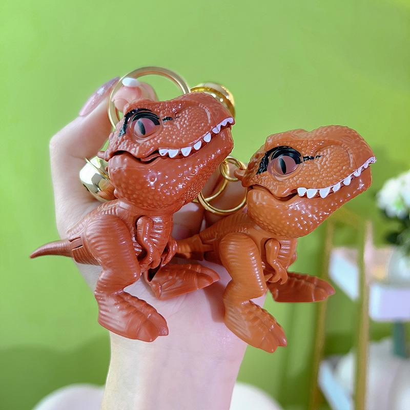 Tyrannosaurus Rex Bite Hand Toy Key Chain Creative Dinosaur Pendant Couple Bag Pendant Keyrings