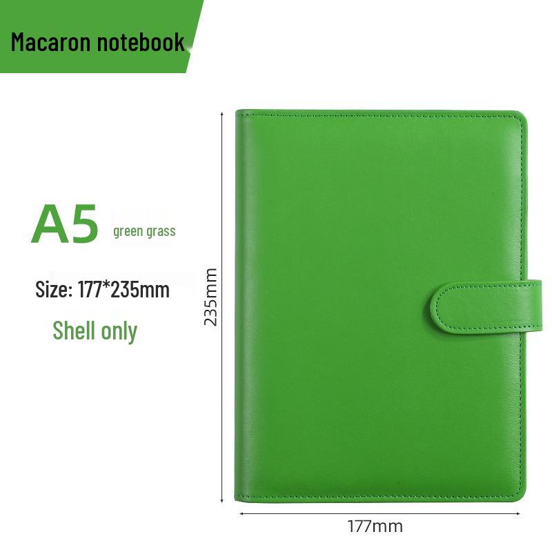 Macaron PU Loose-Leaf Notebook for Creative Budget and Financial Planning