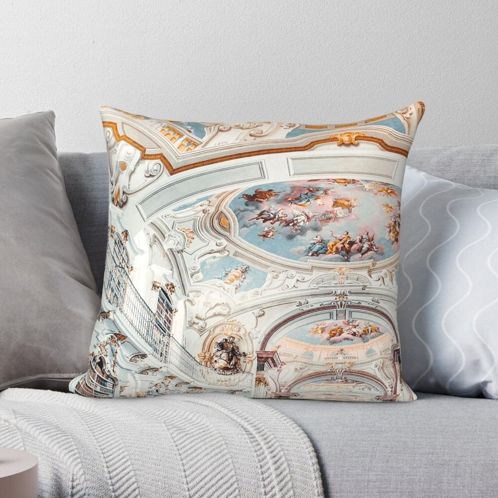 Combination Rome Italy Square Pillowcase Polyester Linen Velvet Pattern Zip Decor Throw Pillow Case Bed Cushion Cover