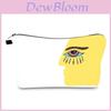 Evil Eye Print Makeup Bag Vintage Style Travel Storage Pouch Portable Hand Clutch Toiletry Bag