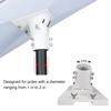 PowGrow Pipe Adapter Pole Mount for Starlink Gen 3 Adjustable Aluminum Alloy White