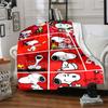 1pc Snoopys Valentine Collage flannel Blanket for Super Soft Cute Comfort Blanket for Travel Bedding Couch Sofa Blanket Y7306