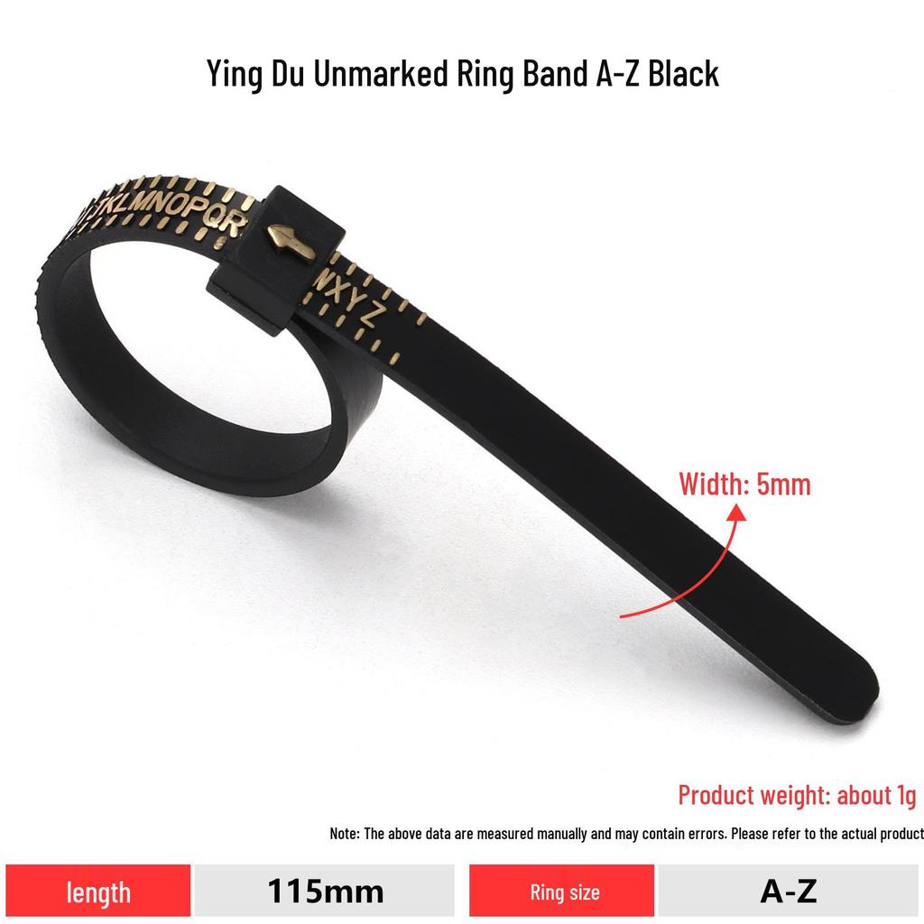 Adjustable Ring Sizer Belt for Finger Measurement