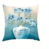 Home Decor Floral Patterns Orchids  Vase Designs Pattern Cushion Cover Suitable for Sofa Bedroom Car Pillow Cover