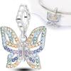 Original Charmscopper Dreamy Colorful Butterfly Pendants Fit Charms Platabracelets For Women Jewelry Making Fine Gifts
