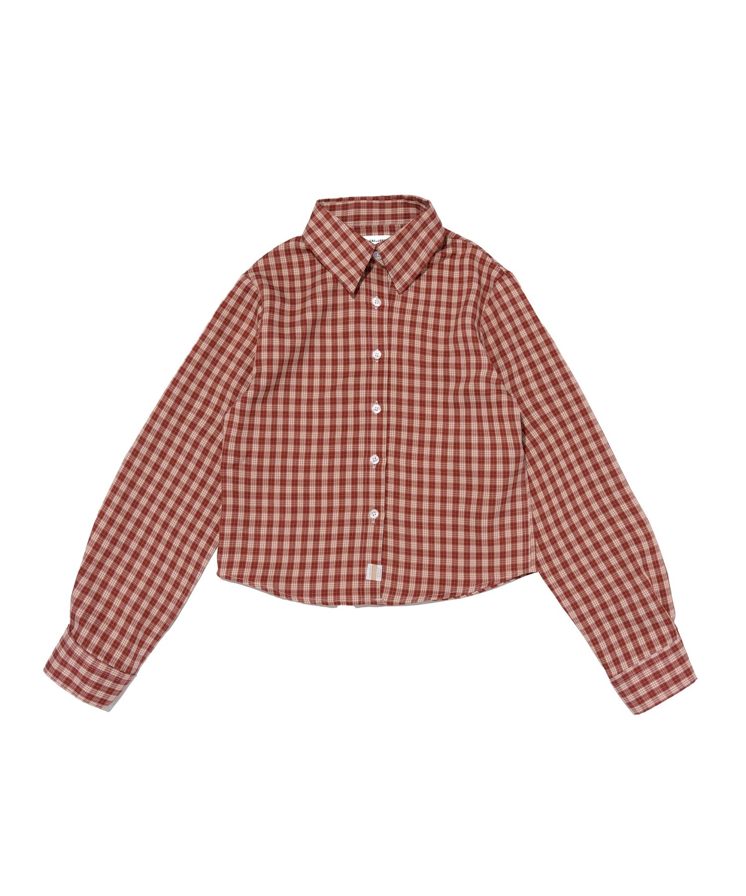 Cargo Bros For Woman Mare Crop Check Shirt (Red) Free