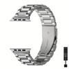 Curea Apple Watch din oțel inoxidabil cu cataramă și carcasă sigure | Se potrivește Seria 1-Ultra de 38-45 mm