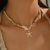 Ornamenten Schelp Zeester Ketting Zee Serie Strand Kralen Ketting Boheemse Stijl Ketting Dames