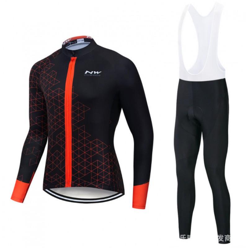 Men Women Cycling Outfit Set Long Sleeve Pants Quick Dry Bike Sportswear Autumn Winter Outdoor Riding