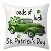 St PatrickS Day LuckyThemed Cushion Covers Pattern Cushion Cover Suitable For Sofa Bedroom Car Pillow Cover