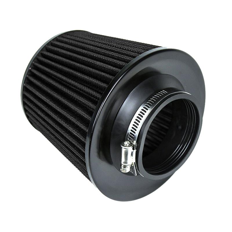 Universal Black And Red 3" Inch 76mm 3.5" inch 89mm Air Intake Cone Filter Replacement Quality Dry Air Filter