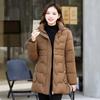 Women's Cotton-padded Clothes Winter New Fashion Versatile Hooded Loose Simple Women's Coat