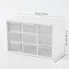 White Desktop Organizers Nine Square Grid Storage Case Desk Organization Box  Office Use