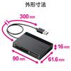 ELECOM Memory with USB Hub Black Reader/Writer SD+MS+CF+XD MR-C24BK