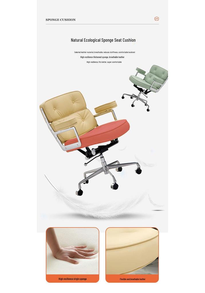 Ergonomic Swivel Computer Chair for Office, Home, Bedroom, Streaming, Study