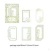 4 Pieces Embossed Notes Journal Decoration Collages Crafts Decorating Creative Elegant Art Scrapbook