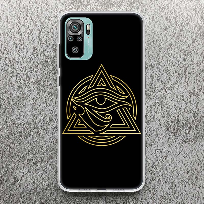 Sacred Eye of Horus Egypt Fresco Print Soft Case for Xiaomi Redmi Note 14 13 14S 12S 11S Phone Shell 10 Pro Plus 11E 11T 12 11 1