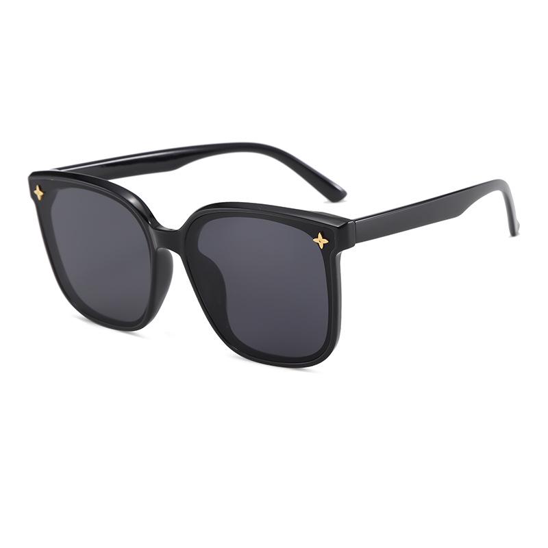 Korean-Style Large Square Frame Sunglasses: High-End Fashion & Sun Protection