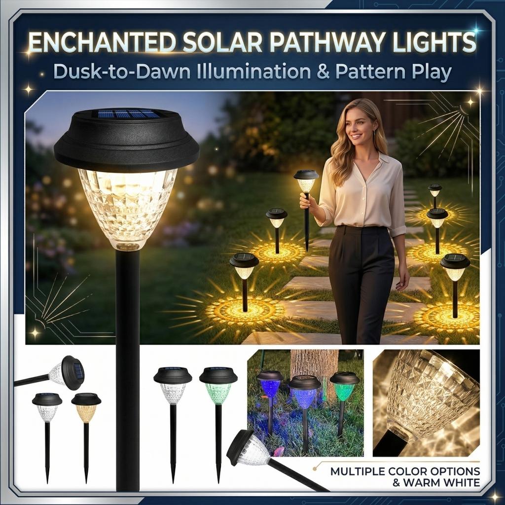 Solar-powered Outdoor Lights With Beautiful Designs, Suitable For Outdoor Patios, Gardens, Walkways, Driveways, Lawns, And Paths.