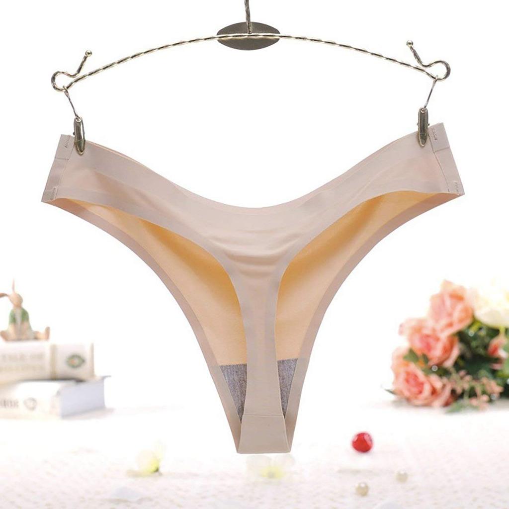 CHROME CRANE Seamless L3S06 Women's T-Back 3-Piece Set, (09. Beige, 3-Piece Set)