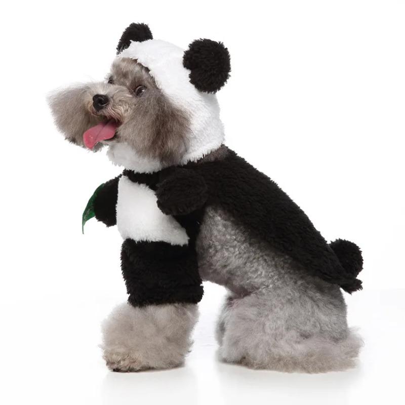Panda Style Small Dog Clothes Luxury Designer Dog Coat Autumn Winter Warm Dogs Clothing Cute Cold Puppy Coats Pet Supplies