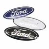 12.5x5cm Aluminum Overlay Emblem For Ford Focus 3 Fiesta Fusion Front Grille Badge Escape Kuga Transit Edge Mondeo Auto Parts