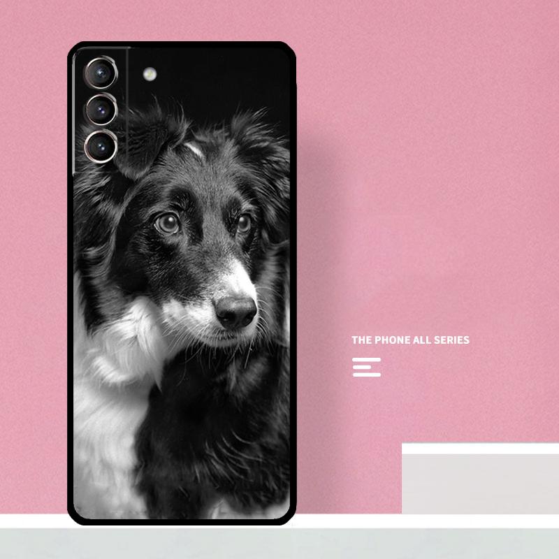 Border Collie Dog Phone Case For Samsung Galaxy S25 Ultra S20 S21 S22 S23 S24 Plus S9 S10 S24 FE Cover Coque