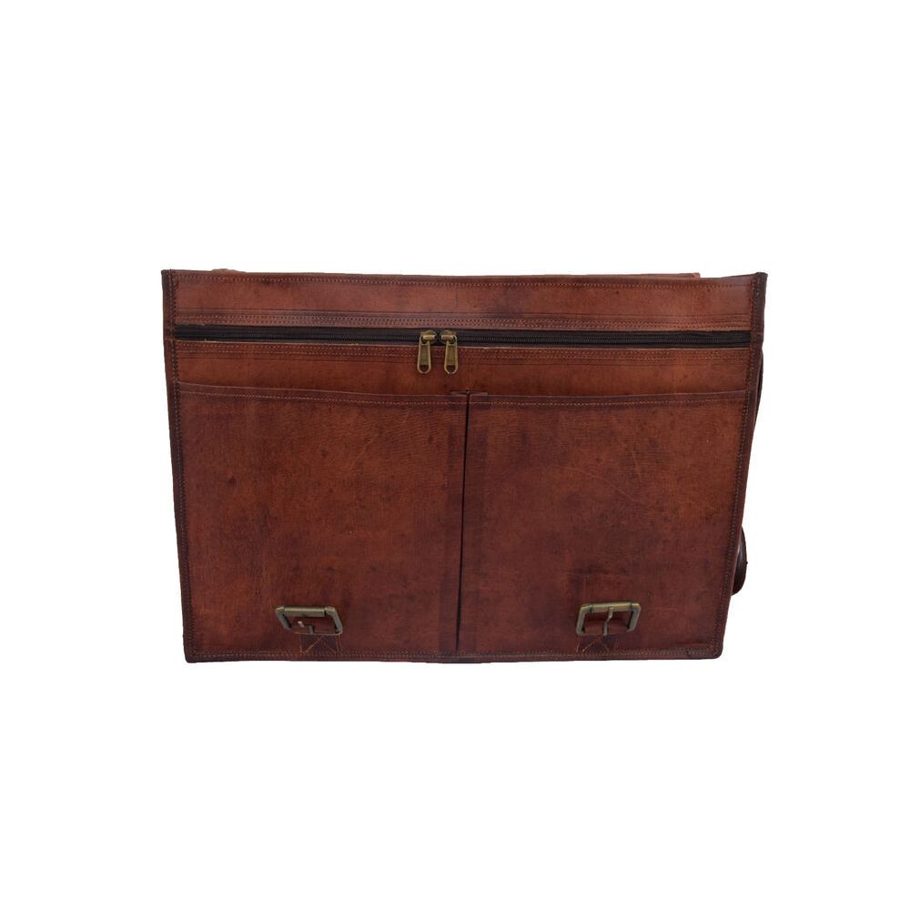 Кожаный портфель Сумка-мессенджер 18 в портфеле для ноутбука Офисная сумка через плечо — фото 6