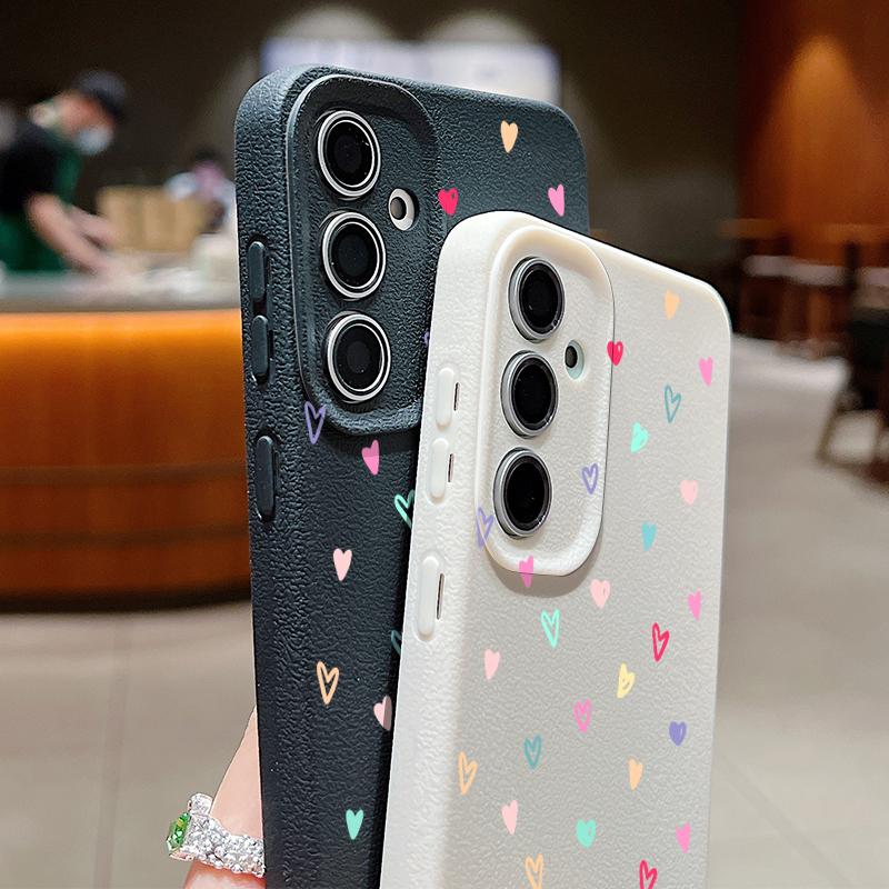 Love Hearts Case For Samsung Galaxy S24 S26 S23 S22 S25 Ultra S21 FE Edge A34 A16 A36 A56 A15 A35 A17 A37 A57 A54 A55 5G Capa