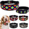 Reflective Puppy Big Dog Collar with Buckle Soft Padded Wide Adjustable Pet Collar for Medium Large Dogs Pitbull Leash Dog Chain