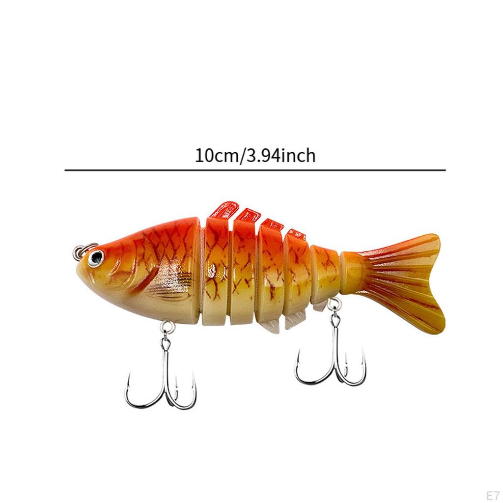 7 Segment Fishing Bait with Hook for Crappie Salmon Bluegill