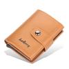 Baellerry Men Business Credit Card Holder RFID Aluminium Box Bank Card Holders Vintage Design PU Leather Wallet with Money Clips GZW