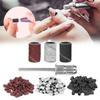 210pcs Professional Manicure Pedicure Sanding Bands Nail Drill Bits 80# 120# 180# Grit