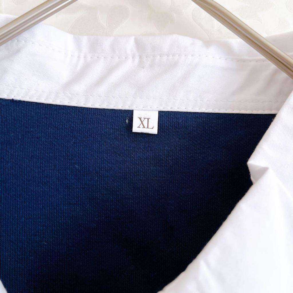 [USED] Like new! TWICE Nayeon NAYEON RUN long-sleeved polo shirt, navy, size XL