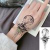 1 Sheet Halloween Dark Gothic Phoenix Temporary Tattoo For Men Women Neck Forearm, Waterproof Realistic Temp Fake Tatoo Stickers