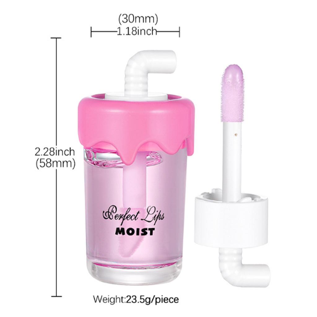 1PC Hydrating Lip Oil with Natural Fruit Fragrance - Daily Nourishing Lip Glaze for Long Lasting Smoothness and Comfort