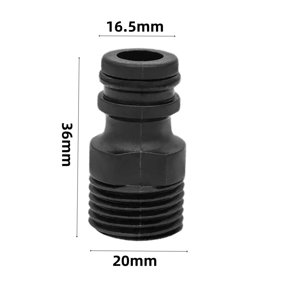 2/4pcs Threaded Tap Adapter Hydraulic Garden Plastic Quick Connect Water Pipe Joint Home Irrigation Fittings Car Wash Gun Tools