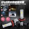 LED fog lamp compatible with H8/H11/H16, 2-color switching type (white/yellow),