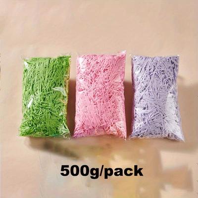 500g Kolorowa Pocięta Papierowa Rafia - Idealna na Ślub, Małżeństwo, Dekorację Domu, Imprezę, Opakowanie na Prezent, Wypełniacz