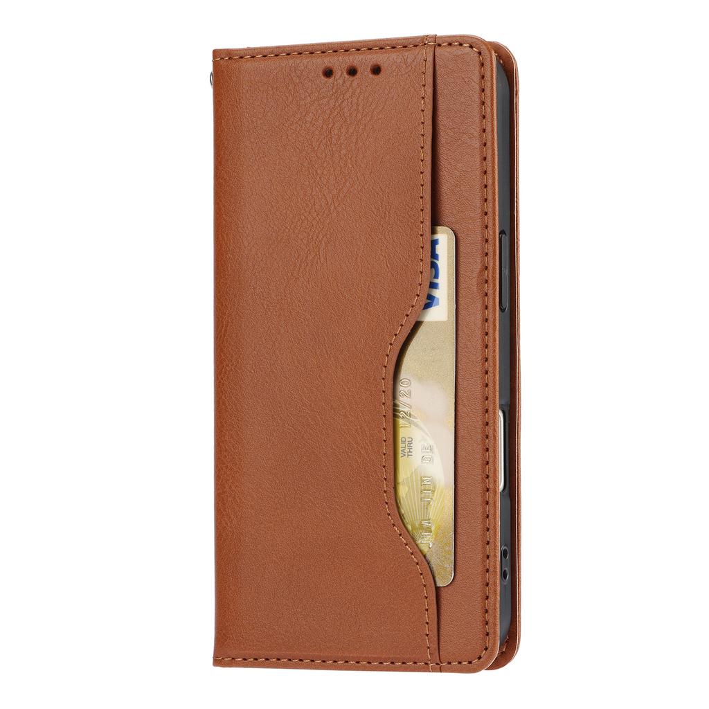 For iPhone 17 Cell Phone Case Magnetic Closing PU Leather Stand Cover