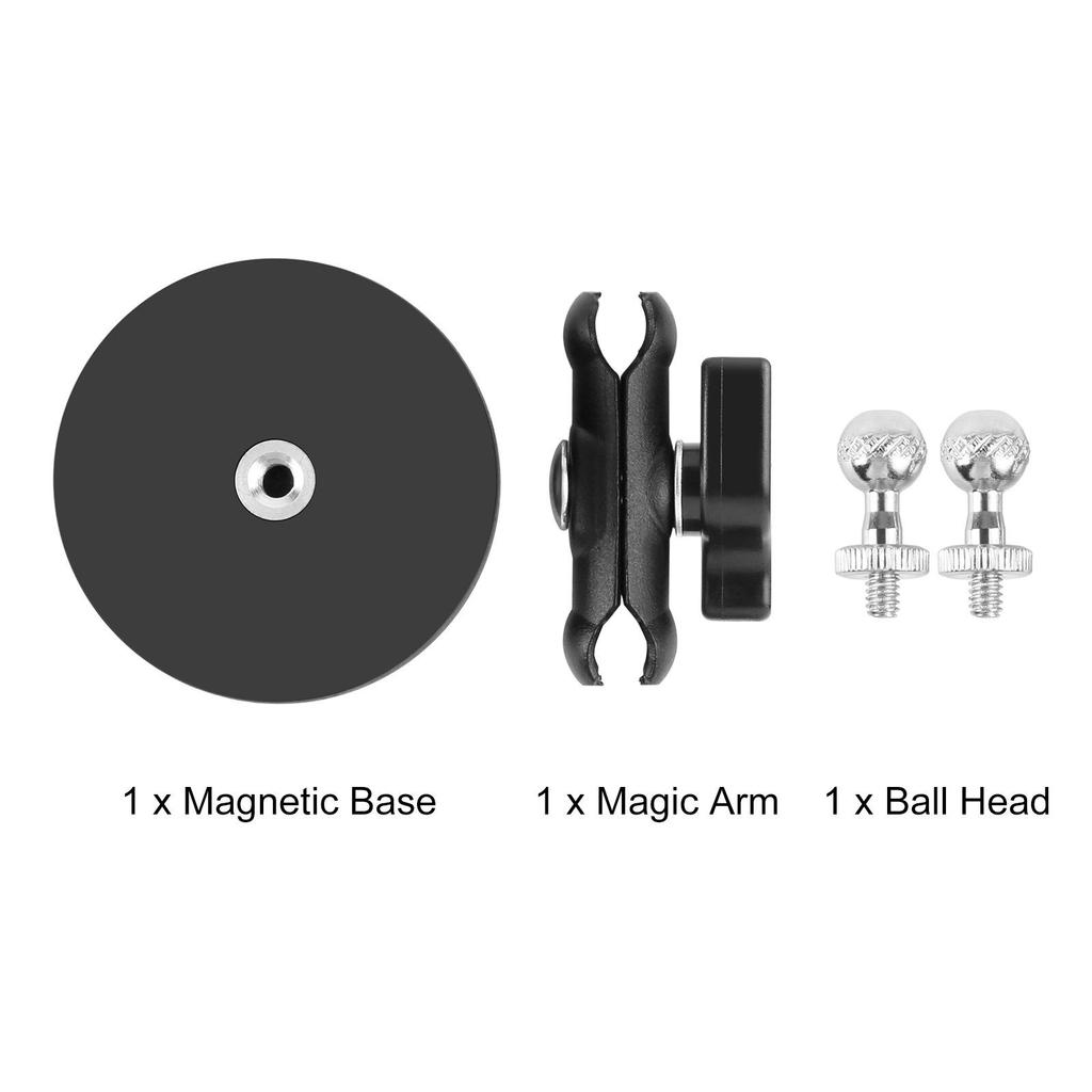 PULUZ Magic Arm Mount: Fat Cow 3-inch Suction Cup for Action Cameras