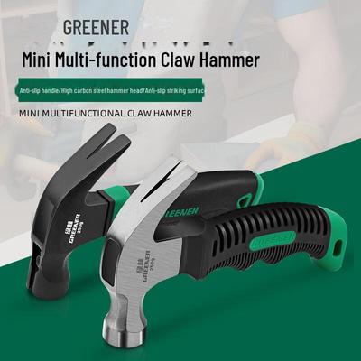 Green Forest Magnetic Mini Claw Hammer for Woodworking and Outdoor Use