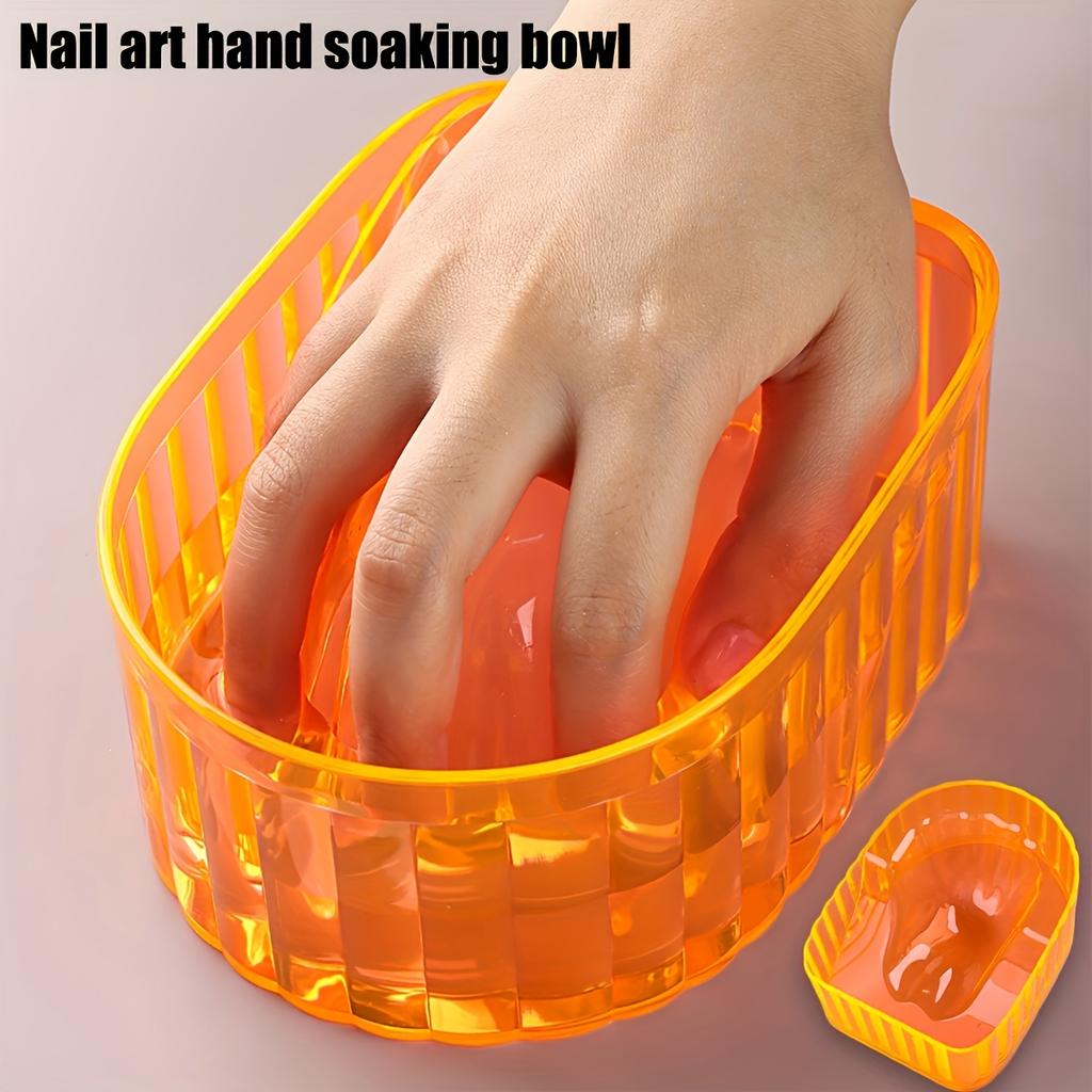 Japanese Styl Manicure Soaking Bowl Professional Polish Care Hand Soaking Bowl Nail Polish Tray Nail Care Tool, Nail Polish Nail Cleaning Tool