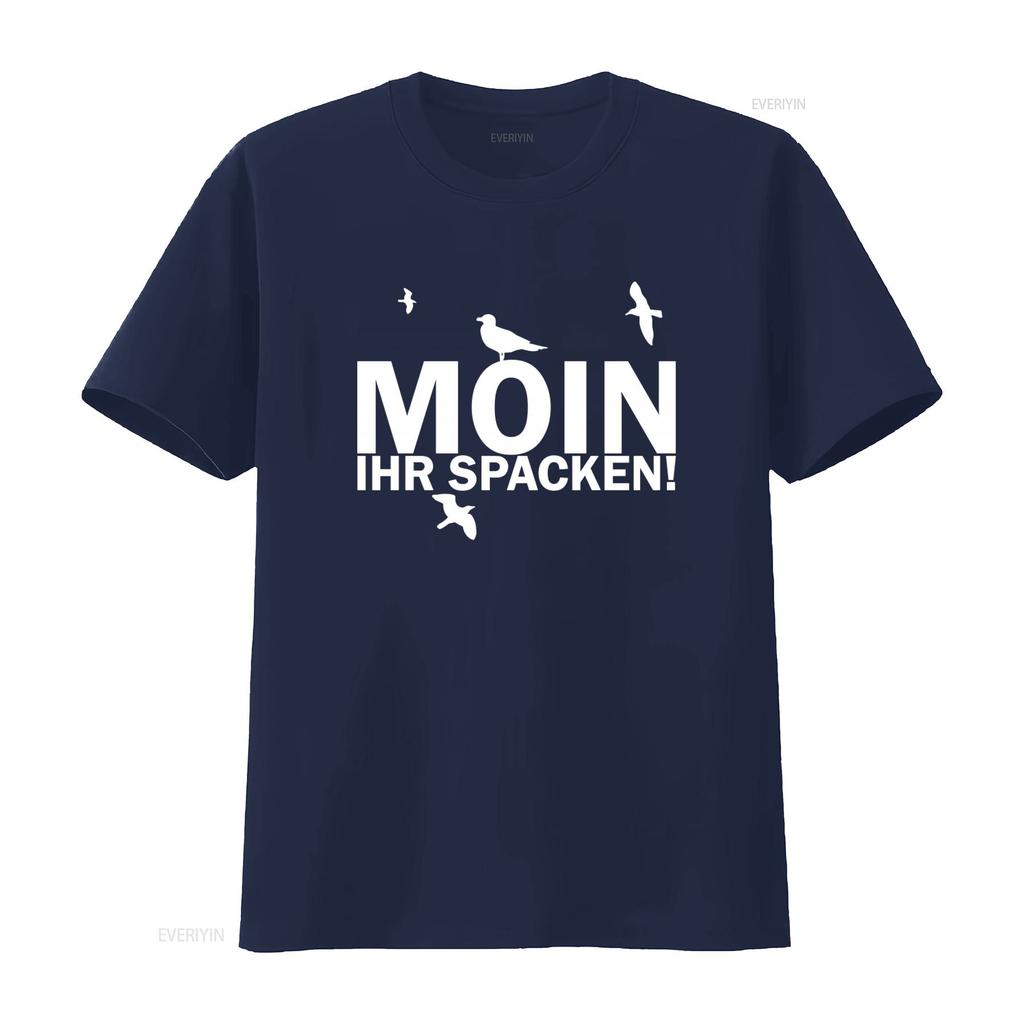 Moin vy blázni Tričko Vtipné Hlášky Kultovní Design Severní moře Wangerland Hamburg Východní Frísko S 4XL vintage Vyprané streetwear