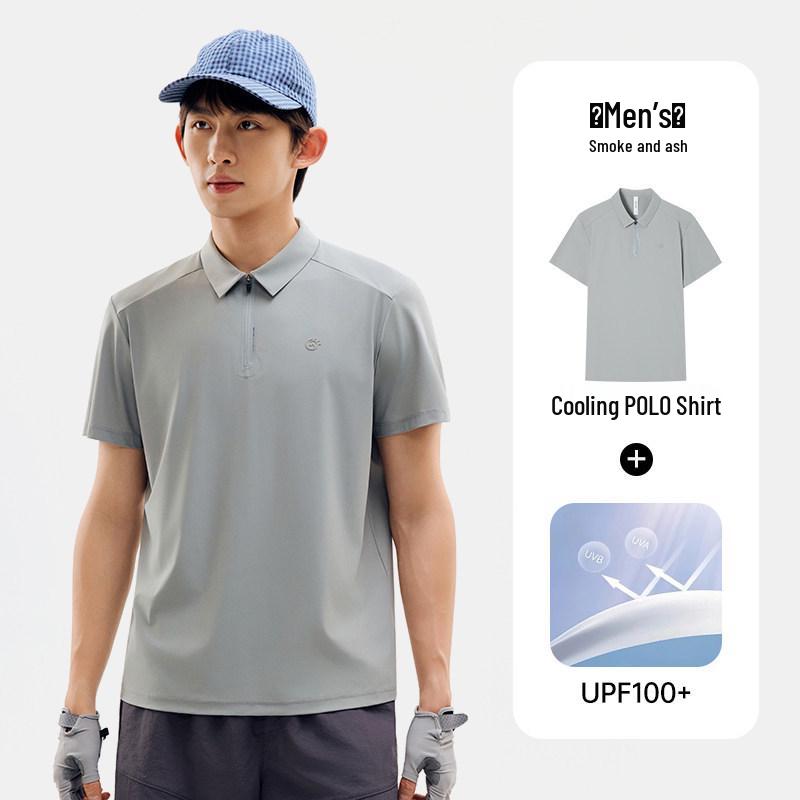 

Tantuo Men s Cool-Touch Outdoor Polo Shirt: Lightweight, Breathable, Quick-Dry, Sun-Protective, Perfect for Hiking and Summer Adventures. Small