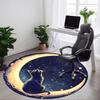 1pc Moon Cat Office Round Area Rug, Indoor Mat Suitable For Office, Under Office Chairs Bedroom Living Room Home Decor, Room Deco 042