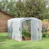Tunnel Greenhouse, Walk-In, Transparent Film, Galvanized Steel Frame, 3 x 2 x 2m